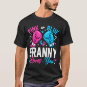 Nk Or Blue Granny Loves You Boxing Gender Reveal  T-shirt (Voorkant)