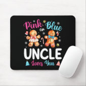 Nk Or Blue Uncle Loves You Gender Reveal Christmas Muismat (Met muis)