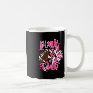 NK Out Football Borstkanker Bewustzijn Cheer Mom Koffiemok