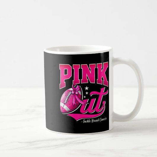 Nk Out Football Breast Cancer Awareness Men Women  Koffiemok (Rechts)