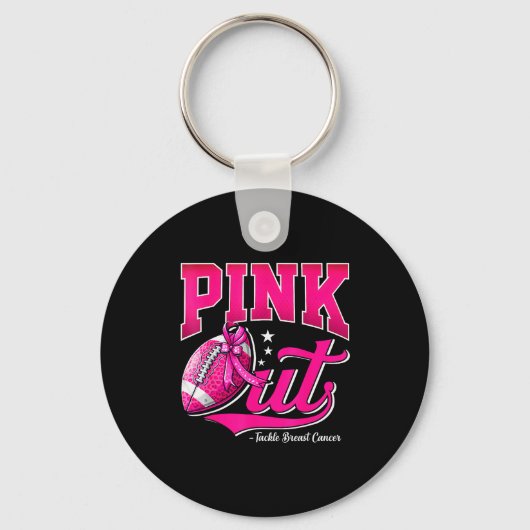 Nk Out Football Breast Cancer Awareness Men Women  Sleutelhanger (Voorkant)
