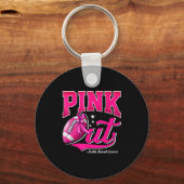 Nk Out Football Breast Cancer Awareness Men Women  Sleutelhanger (Voorkant)