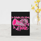 Nk Out Football Cheer For The Breast Cancer Awaren Kaart (Gele Bloem)