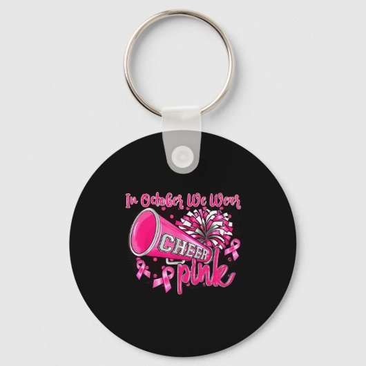 Nk Out Football Cheer For The Breast Cancer Awaren Sleutelhanger (Voorkant)