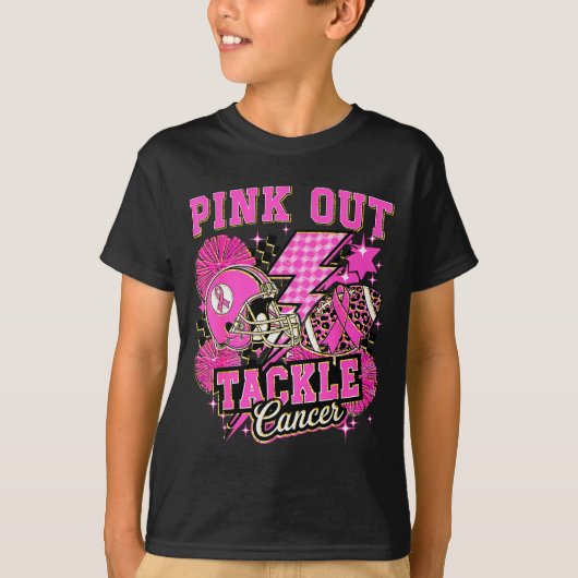 Nk Out Tackle Breast Cancer Awareness American Foo T-shirt (Voorkant)
