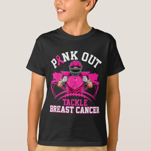 Nk Out Tackle Breast Cancer Awareness American Foo T-shirt (Voorkant)