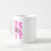 Nk Out Tackle Breast Cancer Awareness Football Nk Koffiemok (Voorkant links)