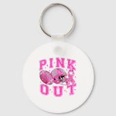 Nk Out Tackle Breast Cancer Awareness Football Nk  Sleutelhanger (Voorkant)