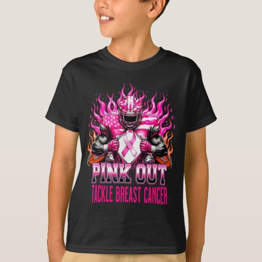 Nk Out Tackle Football Breast Cancer Awareness Men T-shirt (Voorkant)