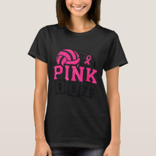 Nk Out Volleybal Borstkanker Bewustzijn Steun Ri T-shirt