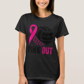 Nk Out Volleyball Breast Cancer Awareness Nk Ribbo T-shirt (Voorkant)