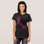 Nk Out Volleyball Breast Cancer Awareness Nk Ribbo T-shirt (Voorkant volledig)
