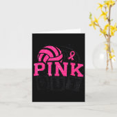 Nk Out Volleyball Breast Cancer Awareness Suprt Ri Kaart (Gele Bloem)