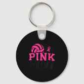 Nk Out Volleyball Breast Cancer Awareness Suprt Ri Sleutelhanger (Voorkant)