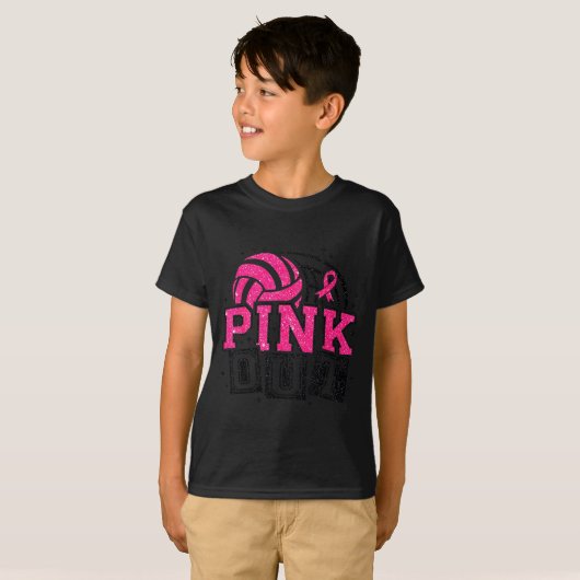 Nk Out Volleyball Breast Cancer Awareness Suprt Ri T-shirt (Voorkant volledig)