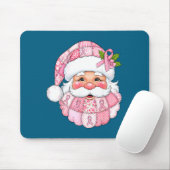 Nk Patchwork Santa Breast Cancer Awareness Christm Muismat (Met muis)