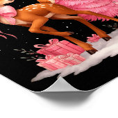 Nk Reindeer Coquette Bow Christmas Tree Pajamas Gi Poster (Hoek)