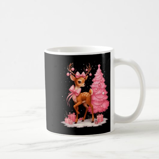 Nk Rendier Coquette Strik Kerstboom Pyjama's Gi Koffiemok (Rechts)