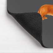 Nk Santa Red Long Haired Dachshund Christmas  Muismat (Hoek)