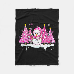 Nk Sneeuwman Sneeuwman Prettig Kerstboom Vrouwen M Fleece Deken
