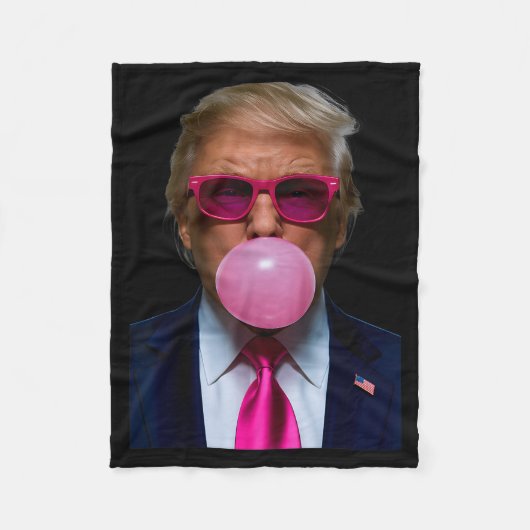 Nk Sungles Funny Donald Trump Nk Bubble Gum 2024  Fleece Deken (Voorkant)