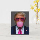 Nk Sungles Funny Donald Trump Nk Bubble Gum 2024  Kaart (Gele Bloem)