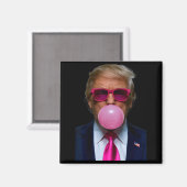 Nk Sungles Funny Donald Trump Nk Bubble Gum 2024  Magneet (Voorkant / Achterkant)