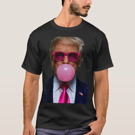 Nk Sungles Funny Donald Trump Nk Bubble Gum 2024  T-shirt (Voorkant)