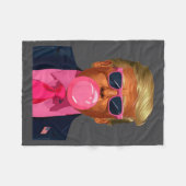 Nk Sungles Trump Bubble Gum 2024 Vote President Fu Fleece Deken (Voorkant (Horizontaal))
