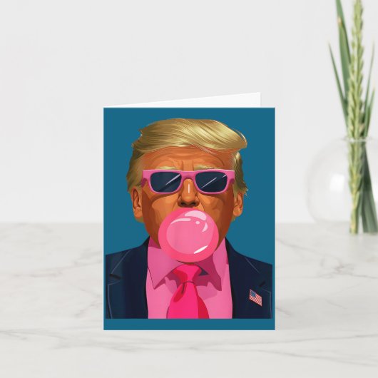 Nk Sungles Trump Bubble Gum 2024 Vote President Fu Kaart (Voorkant)