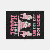 Nk There's Some Ho Ho Hos In This House Ugly Chris Fleece Deken (Voorkant (Horizontaal))