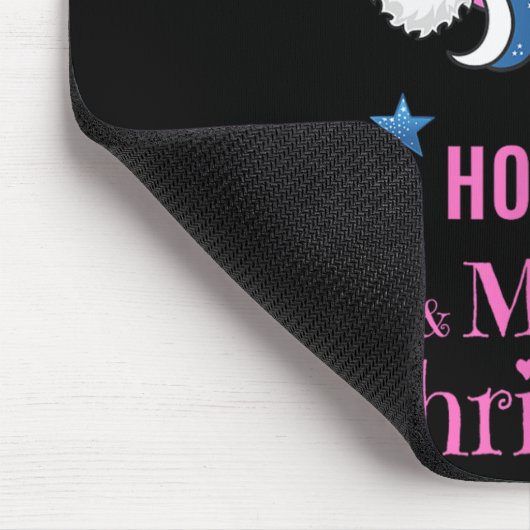 Nk Unicorn Santa Merry Christmas Muismat (Hoek)