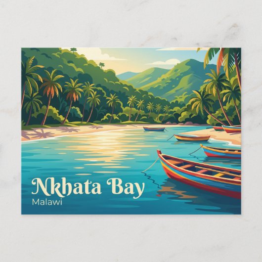 Nkhata Bay Malawi Briefkaart (Voorkant)