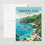 Nkhata Bay Malawi Briefkaart (Voorkant / Achterkant)