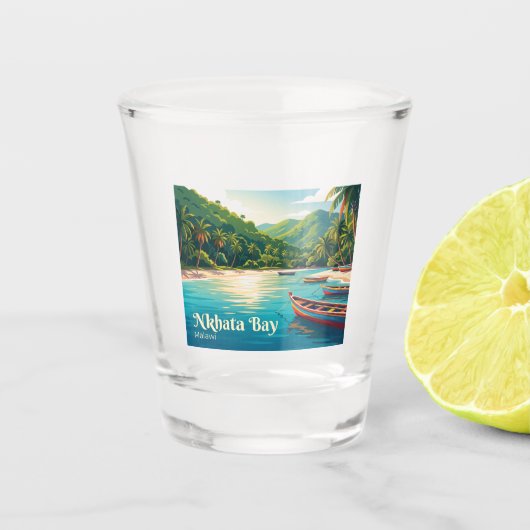 Nkhata Bay Malawi Shot Glas (Voorkant)
