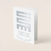 Nkyinkyim Adinkra rouwkaart Folie Kaarten (Voorkant)