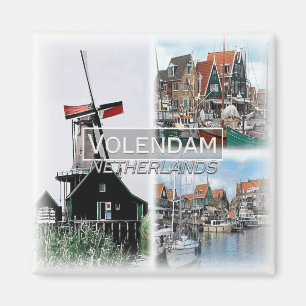 NL0035 Europa, Nederland, Volendam, koelkast Magneet