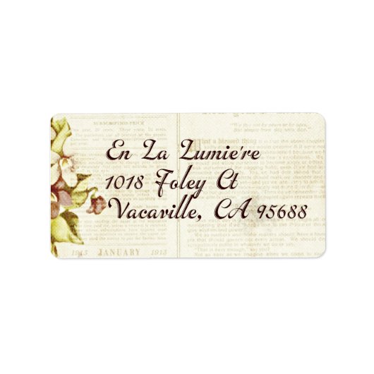 NL La Lumiere Retouradres september 2012 Etiket (Voorkant)