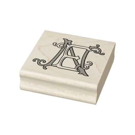 NL Monogram NE Monogram Rubberinktstempel Rubberstempel (Stempel)