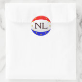 NL RONDE STICKER (Tas)
