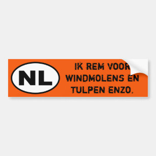 NL Sticker - I Break for windmills (Nederlandse ve
