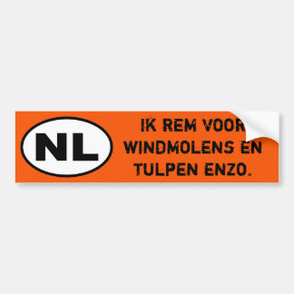 NL Sticker - I Break for windmills (Nederlandse ve