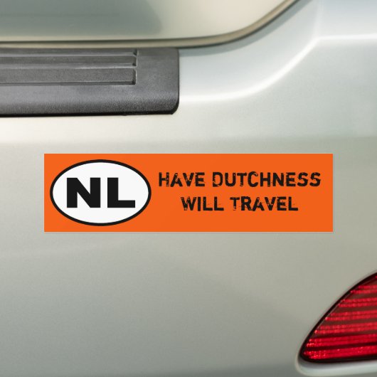 NL Sticker - Laat de dienst reizen (Op auto)