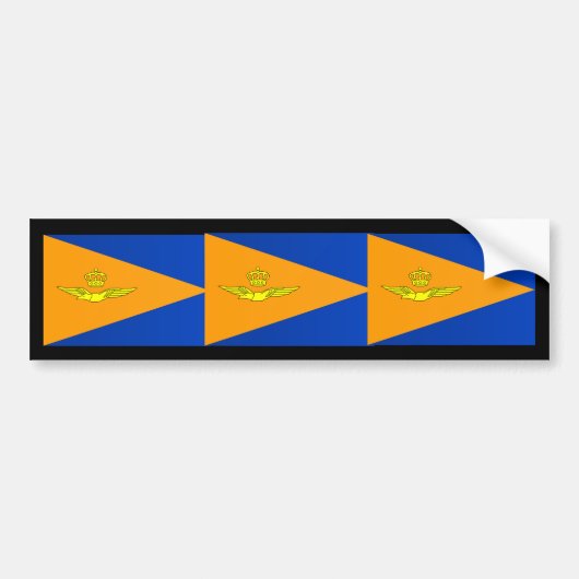 NL VLAG Luchtmacht, Nederland Bumpersticker (Voorkant)