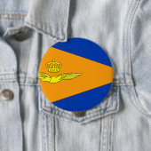 NL VLAG Luchtmacht, Nederland Ronde Button 4,0 Cm (In situ)