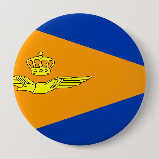 NL VLAG Luchtmacht, Nederland Ronde Button 4,0 Cm (Voorkant)