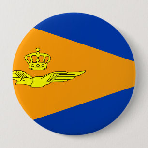 NL VLAG Luchtmacht, Nederland Ronde Button 4,0 Cm