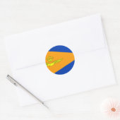NL VLAG Luchtmacht, Nederland Ronde Sticker (Envelop)
