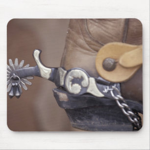 NL, VS, Texas, Lubbock Cowboy laars en spoor Muismat