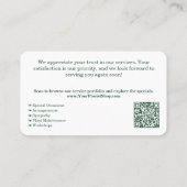 NL🌿Bedankt voor het kiezen van onze bloemenwinkel Visitekaartje (Achterkant)